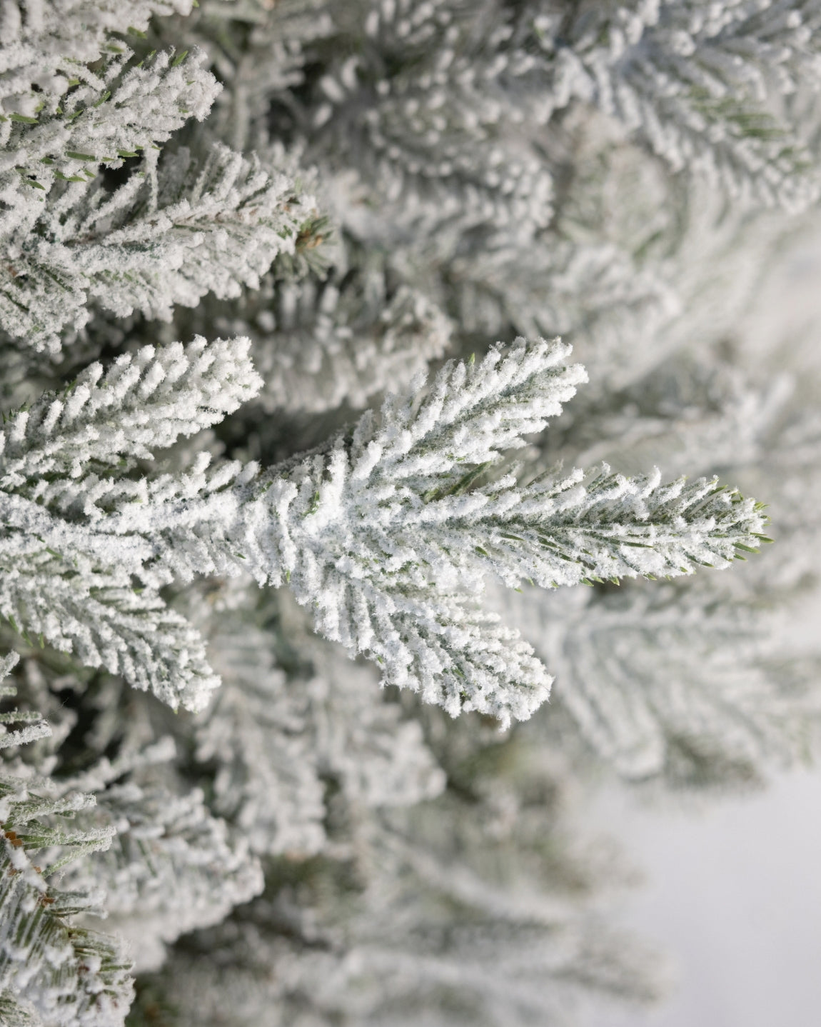 8' Queen Flock® Slim Artificial Christmas Tree With 700 Warm White LED Lights
