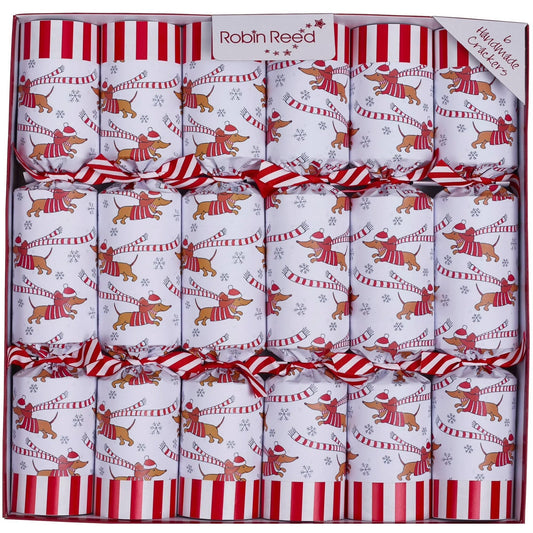 Racing Sausage Dog  Party Crackers, 13" (Set of 6)