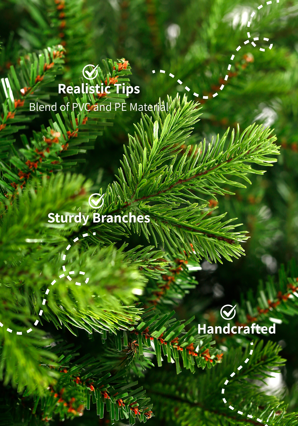 9' Scarlet Fir Artificial Christmas Tree Unlit