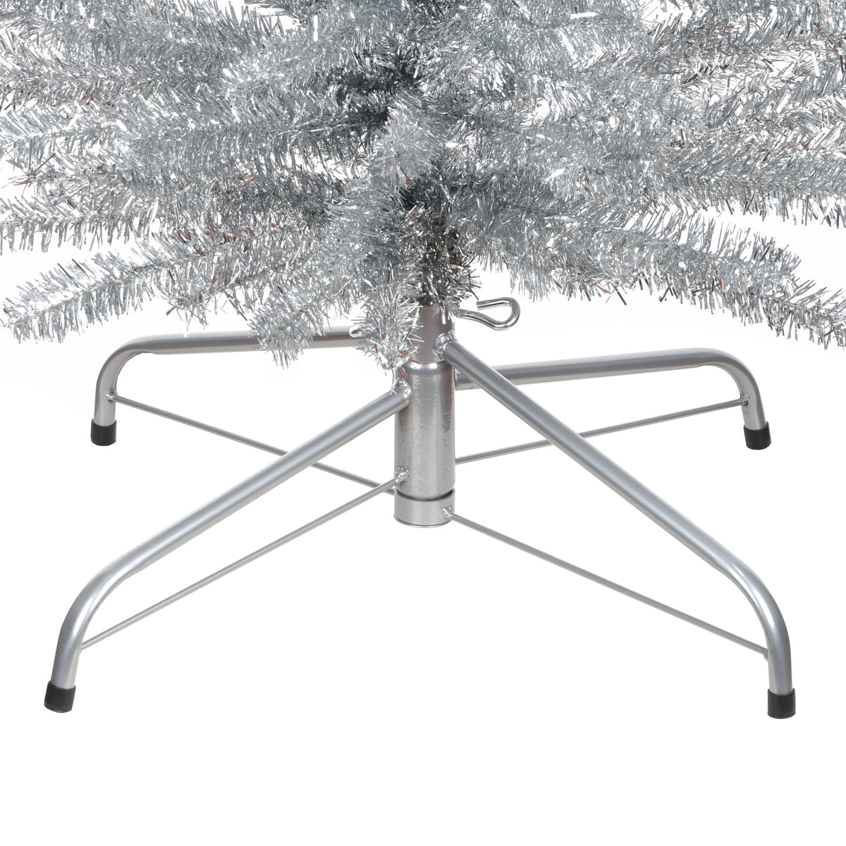 7 ft. Tinsel Collection Silver Tree