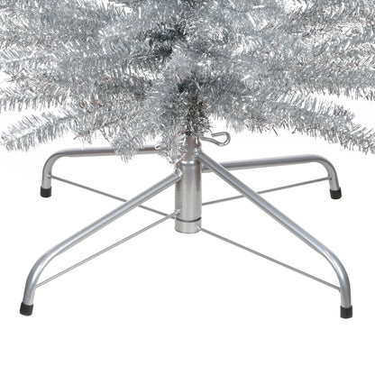 7 ft. Tinsel Collection Silver Tree