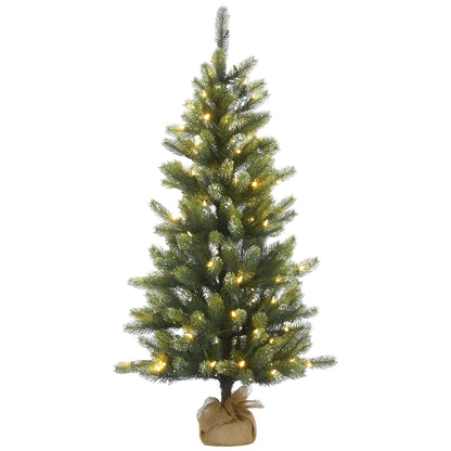 4.5 ft. Pre-Lit Trinity Spruce Tree with LED Lights, Plug-In