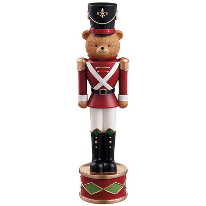 Soldier Bear w/Light Figurine, 17.5"