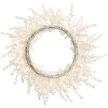 Pearlized Berry Wreath, 28" (Pearl)