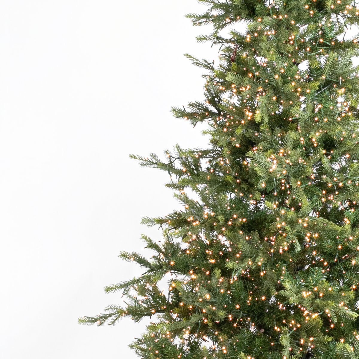 Aspen Pine Hinged Artificial Tree w/ Firecracker Lights, 6.5'