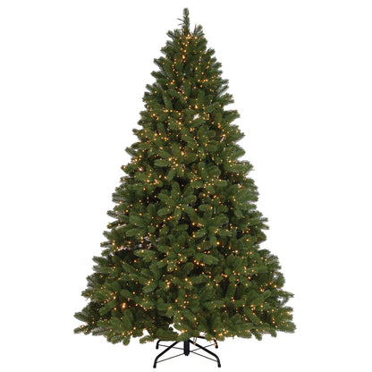 7.5 ft. Pre-Lit Downswept Douglas Fir Tree with Dual Color LED Cosmic Lights, Plug-In