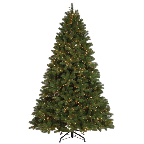 7.5 ft. Pre-Lit Downswept Douglas Fir Tree with Dual Color LED Cosmic Lights, Plug-In