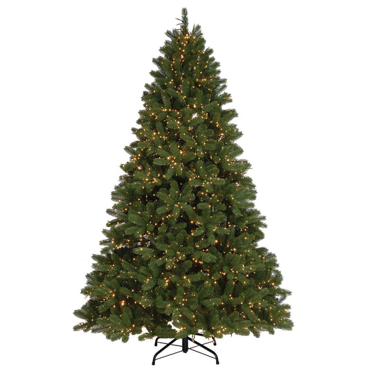 7.5 ft. Pre-Lit Downswept Douglas Fir Tree with Dual Color LED Cosmic Lights, Plug-In