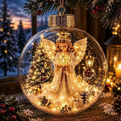 Lighted Christmas Scene Ornament