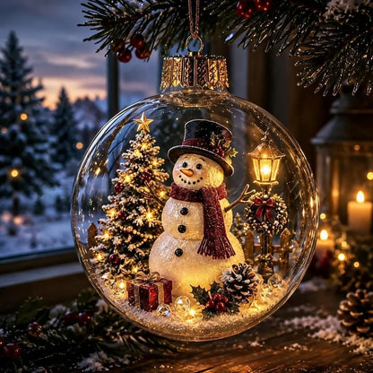 Lighted Christmas Scene Ornament