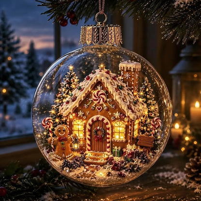 Lighted Christmas Scene Ornament