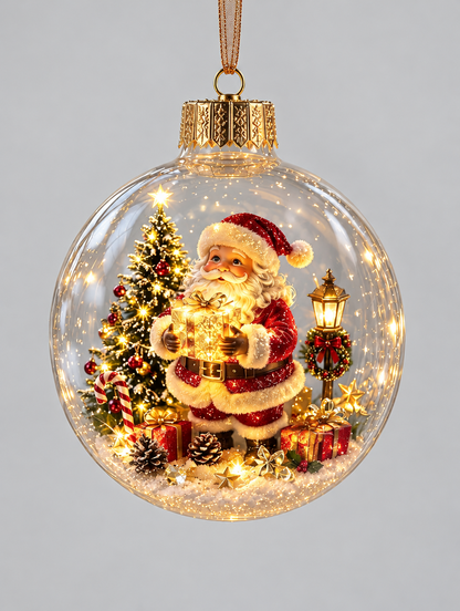Lighted Christmas Scene Ornament
