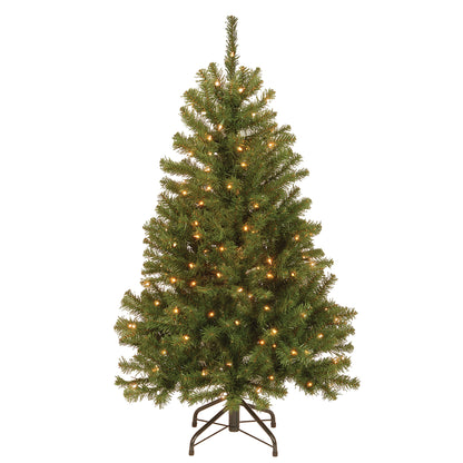 4.5 ft. Pre-Lit North Valley Spruce Tree with Clear Lights, Plug-In