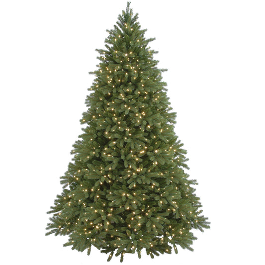 7.5 ft. Pre-Lit Jersey Fraser Fir Tree with Clear Lights, Plug-In
